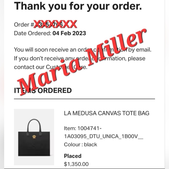 Authentic Versace Medusa Canvas Tote bag - Picture 6 of 6